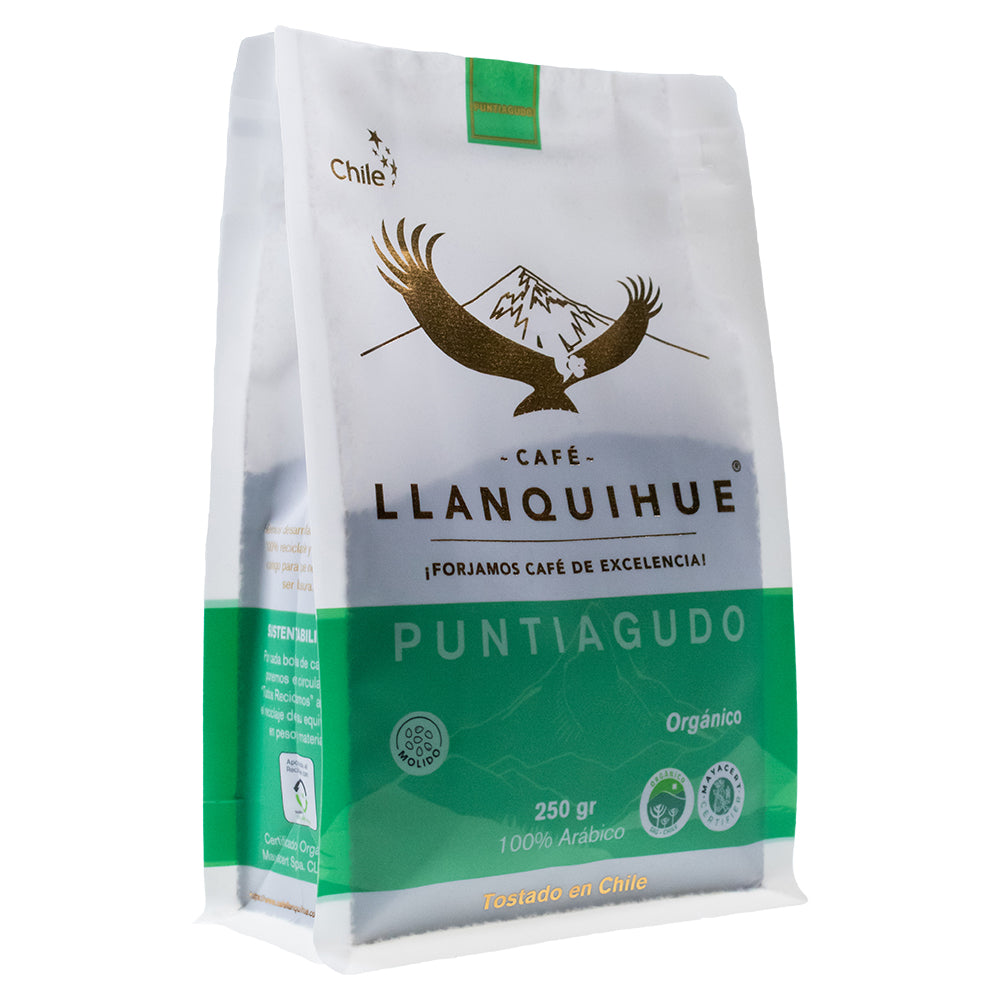 Café orgánico grano entero Llanquihue (250 g)