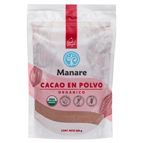 Cacao en polvo orgánico  Manare (200gr)