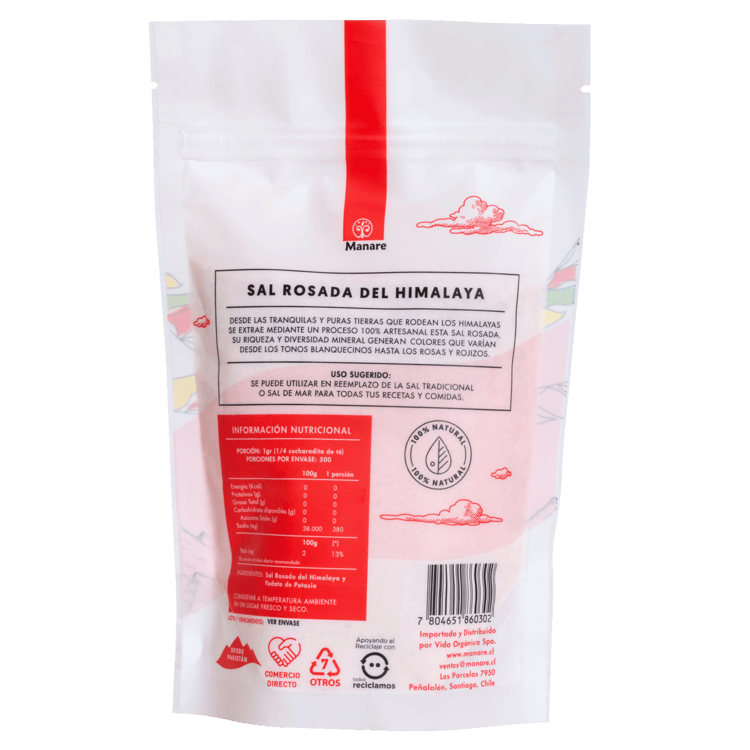 Sal rosada fina del Himalaya (500 g)