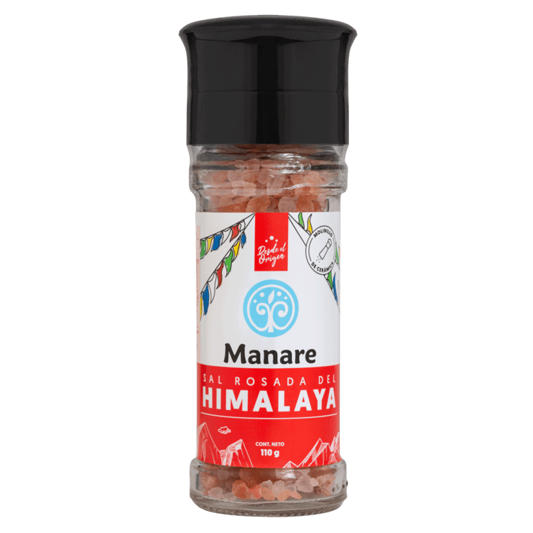 Molinillo de sal rosada del Himalaya (110 g)
