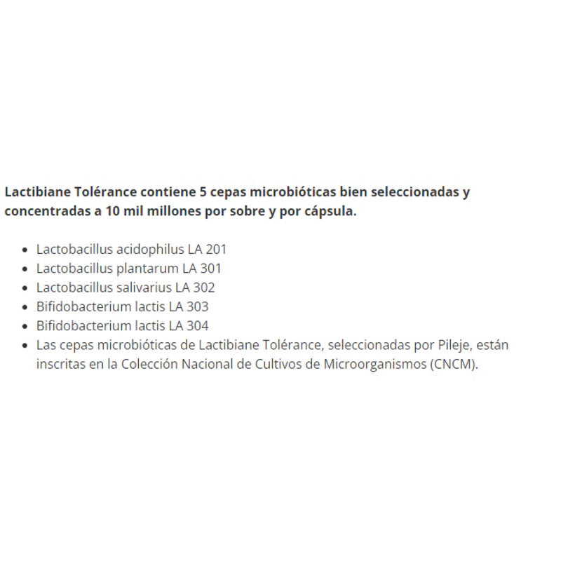 Lactibiane Tolerance - Probióticos (30 caps)