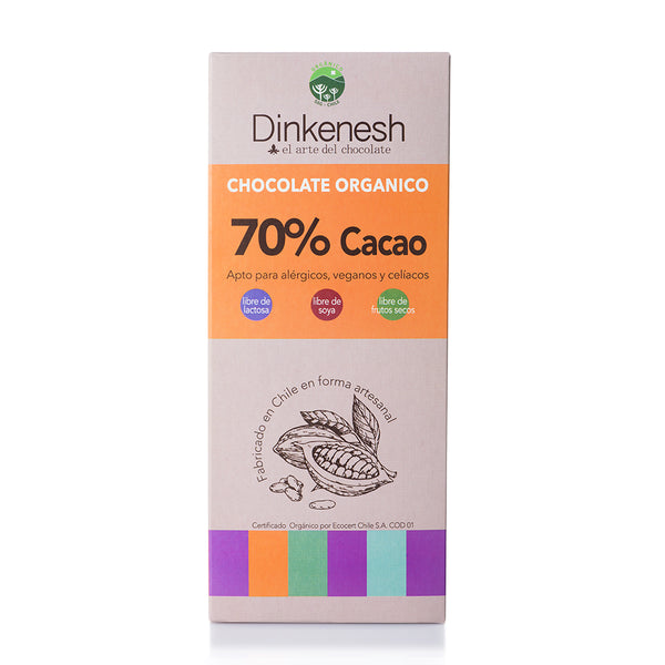 Chocolate orgánico 70% de cacao
